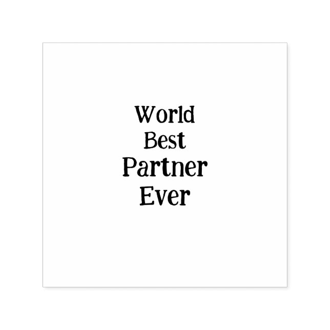 World best partner ever valentine's day lover gf  self-inking stamp (Design)