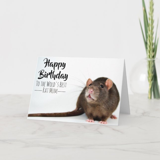 World' Best Rat Mum Card (Front)
