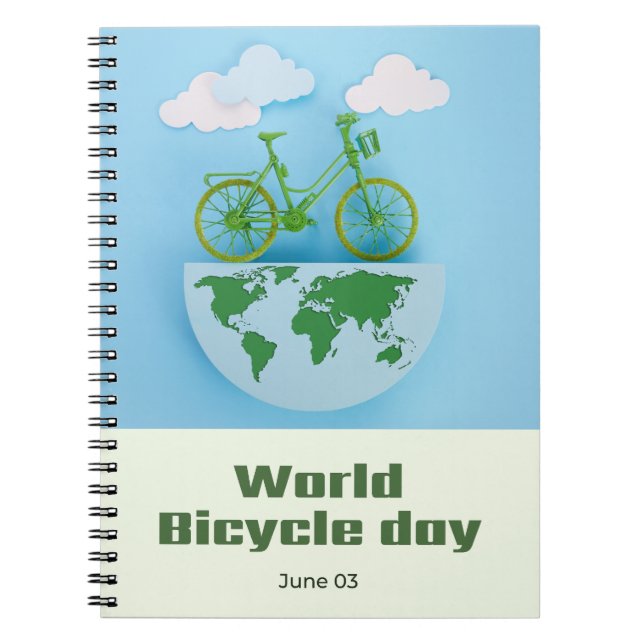 World Bicycle Day Notebook (Front)