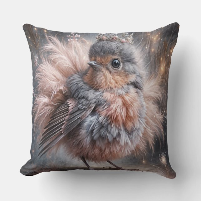 World Bird  Throw Pillow (Front)