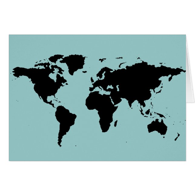 world black graphic map (Front Horizontal)