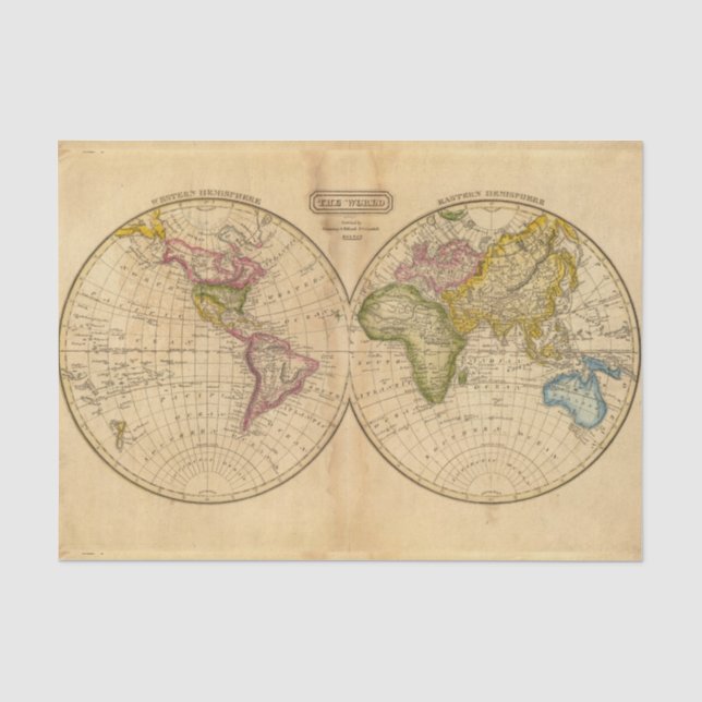 World by Worcester Tissue Paper (Front)