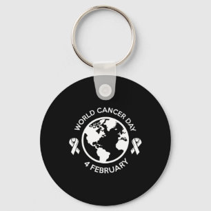 World Cancer Day 4. February 4 Keychain