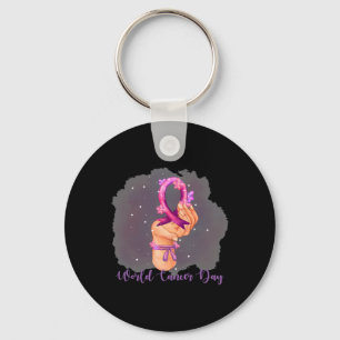 World Cancer Day 4th February 3 Keychain
