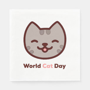 World Cat Day Napkin