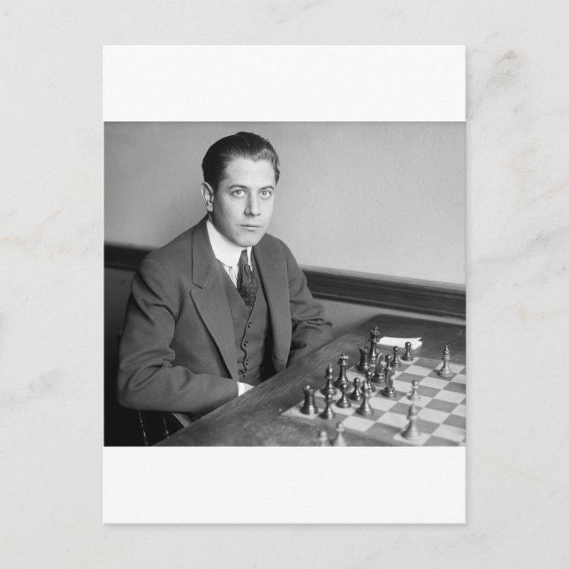 World Champion Chess Player, 1915 Postcard (Front)