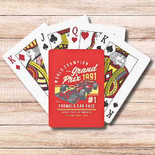 World Champion Grand Prix Racing Car Sport Playing Cards