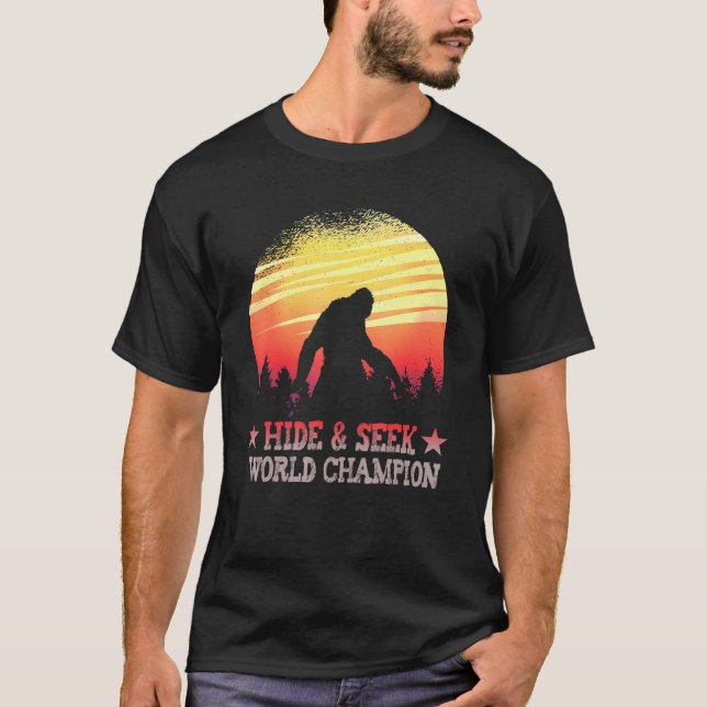 World Champion Hide and Seek Championship Winner T-Shirt (Front)