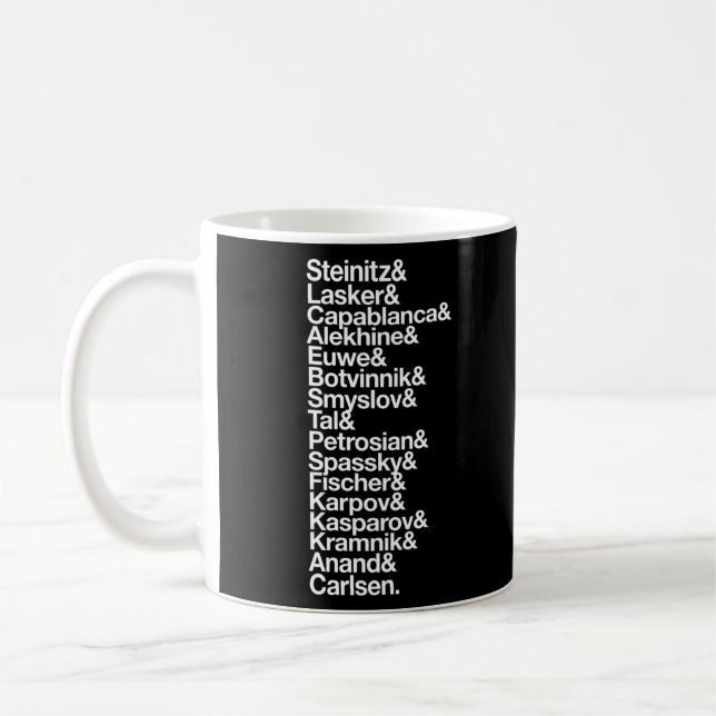 World Chess Champions Coffee Mug (Left)
