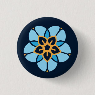 World Childless Week badge (navy) 1 Inch Round Button