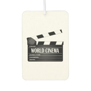 World Cinema Movie Clapperboard Air Freshener