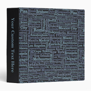 World Cities custom binders