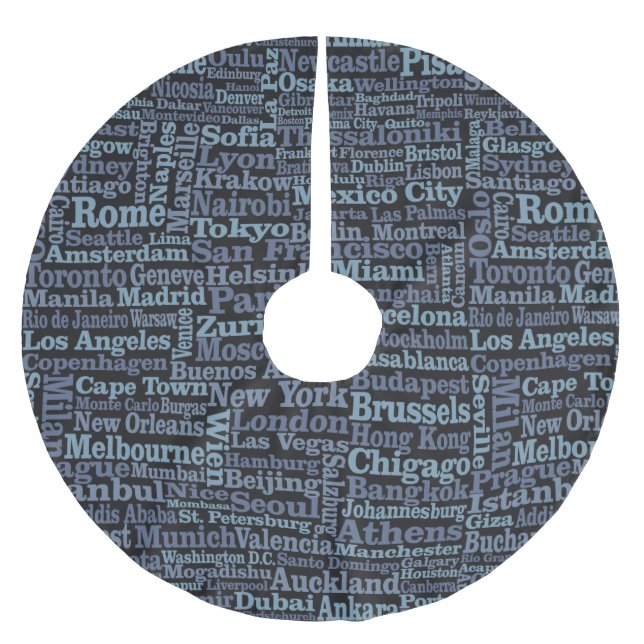 World Cities tree skirt (Front)