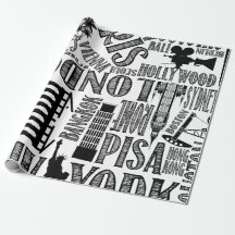 World Cities Wrapping Paper