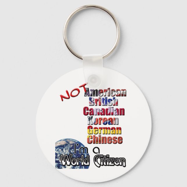 World Citizen Keychain (Front)