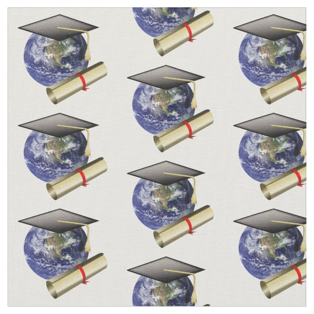World Class Grad Cap /Diploma Fabric (Close Up)