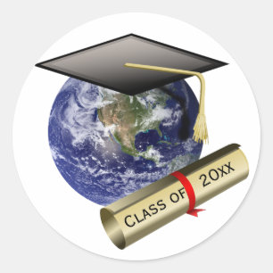 World Class Graduation Classic Round Sticker