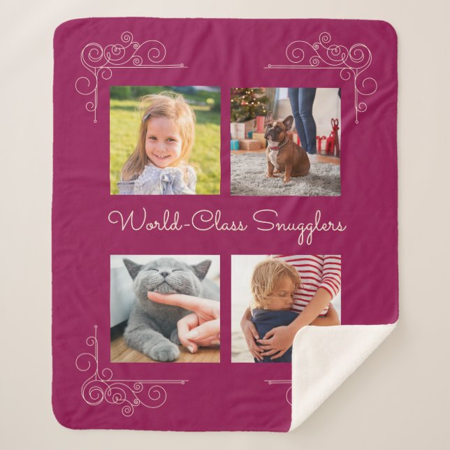 World-Class Snugglers Custom Photo Sherpa Blanket (Front)