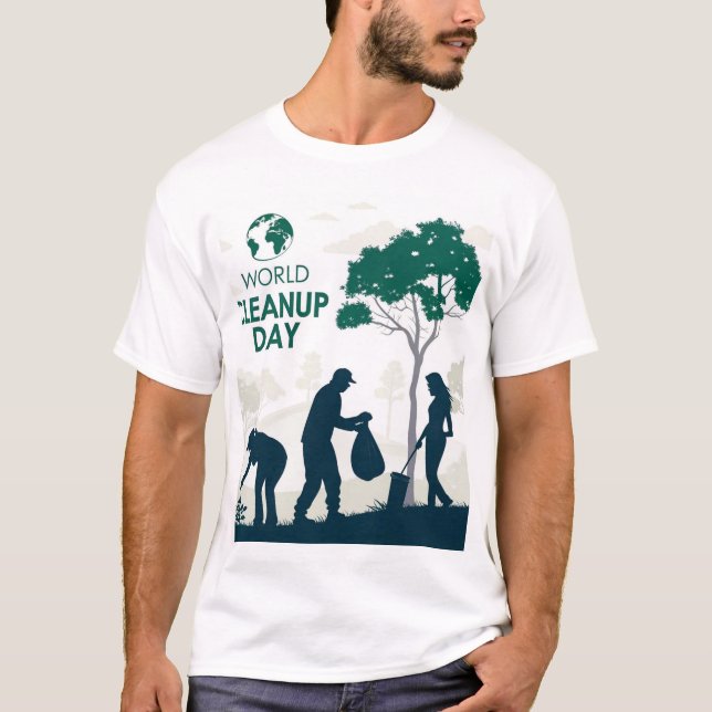 World Cleanup Day – Eco Action T-Shirt (Front)