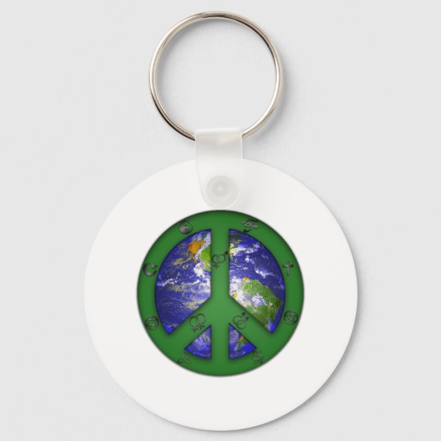 World Coexist Keychain (Front)