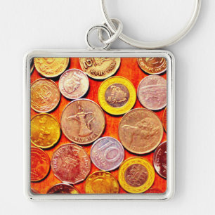 World Coins Keychain