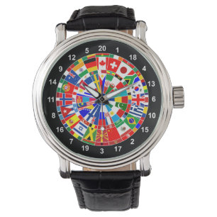 world country flag darts board game travel bulls-e watch