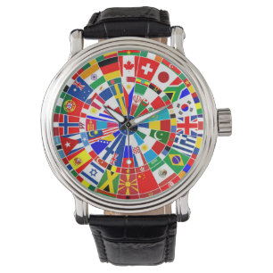 world country flag darts board game travel bulls-e watch