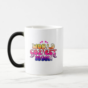 World Coziest Mom – Colourful Floral Retro Magic Mug