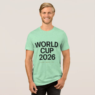World Cup 2026 One Game Three Nations Minimalist  Tri-Blend Shirt