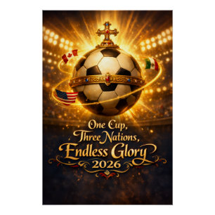 World Cup 2026 Renaissance Soccer Poster Elegance