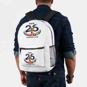 World Cup Canada Soccer Trophy Graphic Tee Printed Backpack