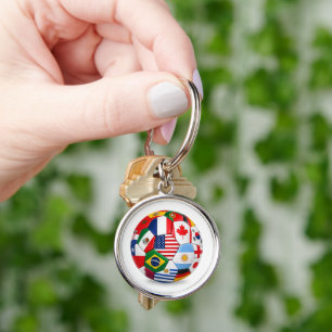 World Cup themed key chaine Keychain