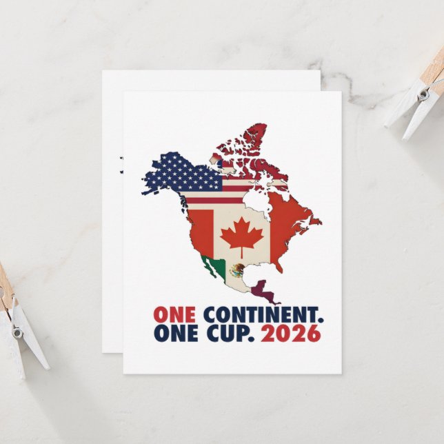 World Cup USA Canada Mexico Invitation (Front/Back In Situ)