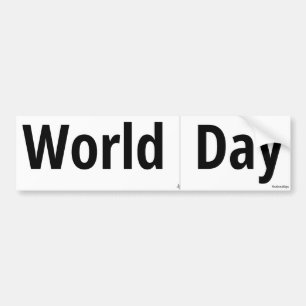 World Cut Along The Dotted Line Day Bumper Sticker