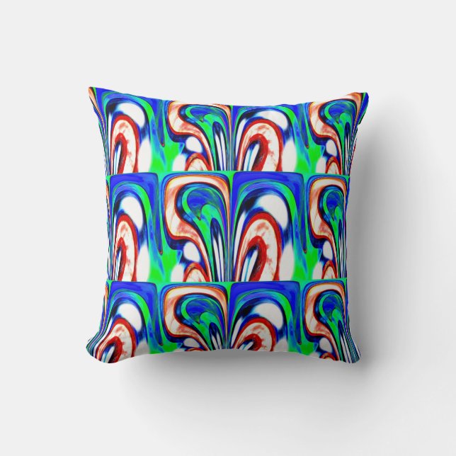 World decorative throw pillow (Front)