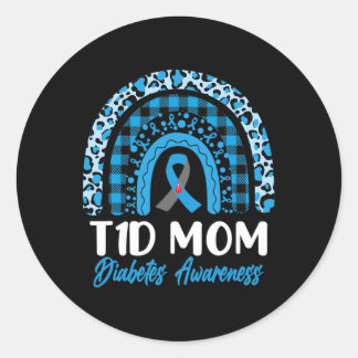 World Diabetes Awareness Day T1d Type 1 Diabetes M Classic Round Sticker