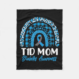World Diabetes Awareness Day T1d Type 1 Diabetes M Fleece Blanket