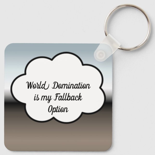World Domination Keychain (Back)