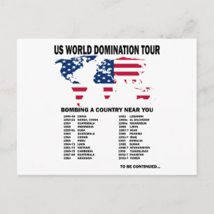 World Domination Tour Postcard