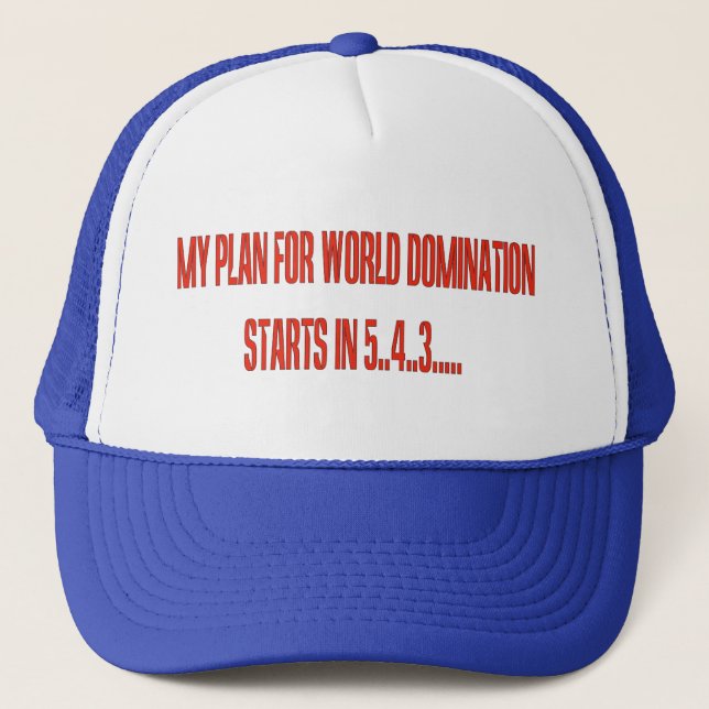 World Domination Trucker Hat (Front)