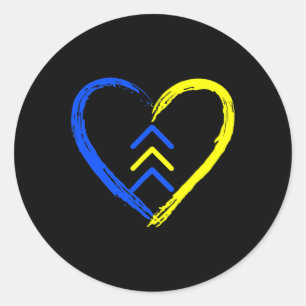 World Down Syndrome Awareness Day Love 3 Arrows Classic Round Sticker