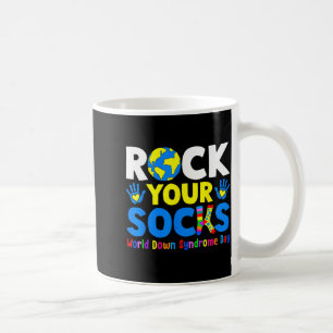 World down syndrome awareness support socks women coffee mug