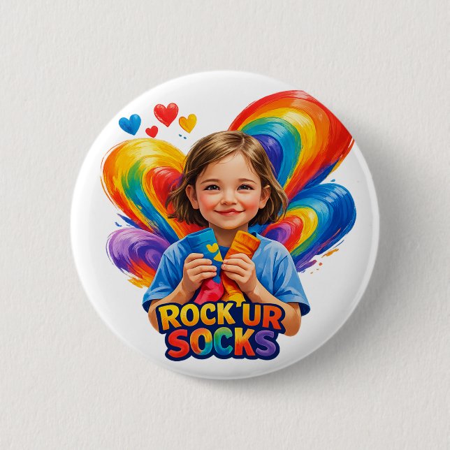 World Down Syndrome Day 2 Inch Round Button (Front)