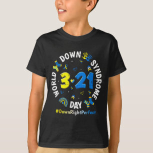 World Down Syndrome Day 3 21 Awareness Rainbow T-Shirt