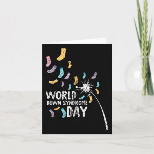 World Down Syndrome Day Awareness Mom Dad Toddler Card