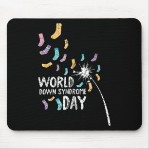 World Down Syndrome Day Awareness Mom Dad Toddler  Mouse Pad