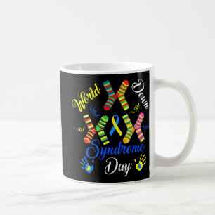 World Down Syndrome Day Awareness Socks Down Right Coffee Mug