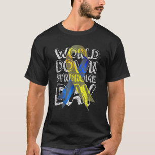 World Down Syndrome Day Awareness Socks Down Right T-Shirt