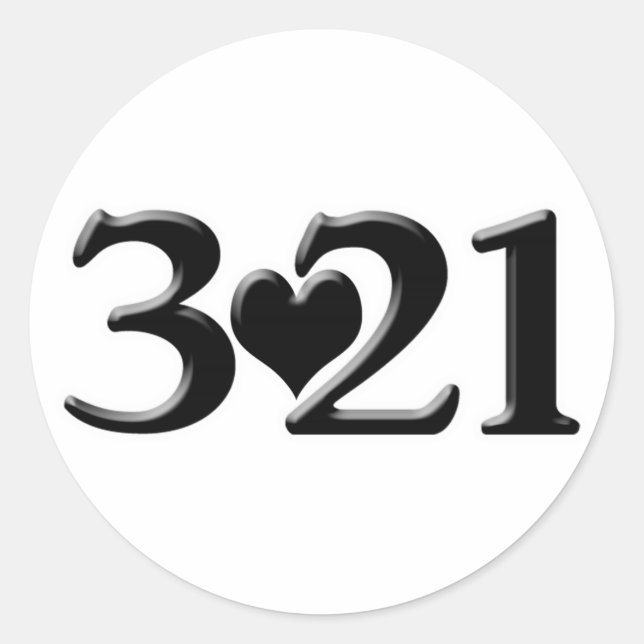 World Down Syndrome Day Classic Round Sticker (Front)