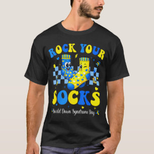 World Down Syndrome Day Rock Socks Awareness T-Shirt